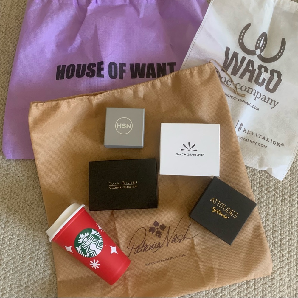 Shoe Bags, Starbucks, Jewelry Or Trinket Boxes